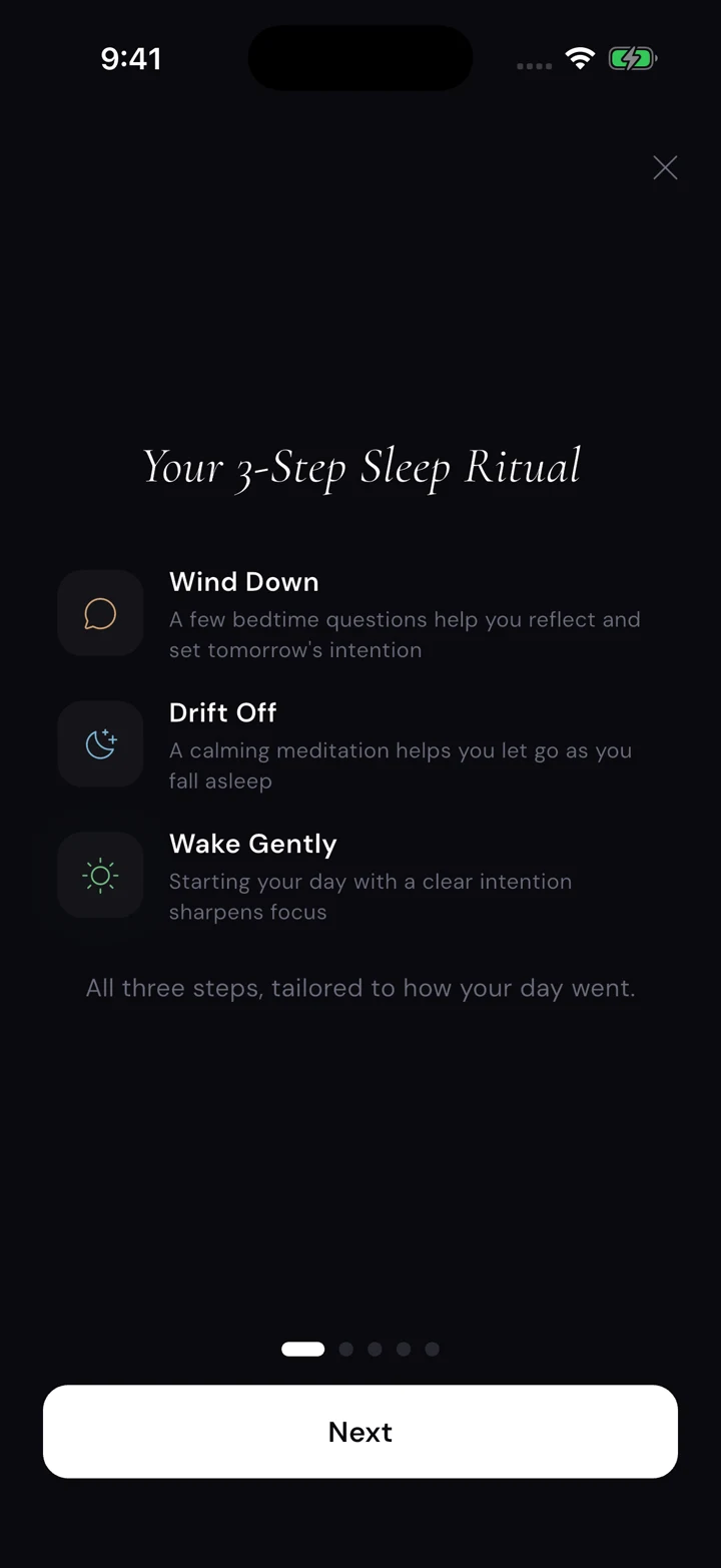 Shunyah's 3-step sleep ritual: wind down, drift off, wake gently